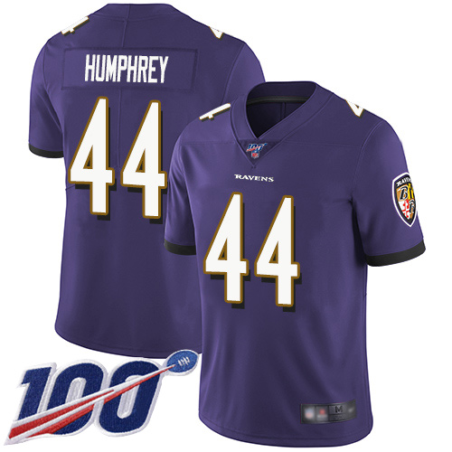 Baltimore Ravens Limited Purple Men Marlon Humphrey Home Jersey NFL Football #44 100th Season Vapor Untouchable->youth nfl jersey->Youth Jersey